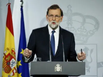 Il primo ministro Mariano Rajoy, presidente del Partito Popolare, in carica dal 2011
